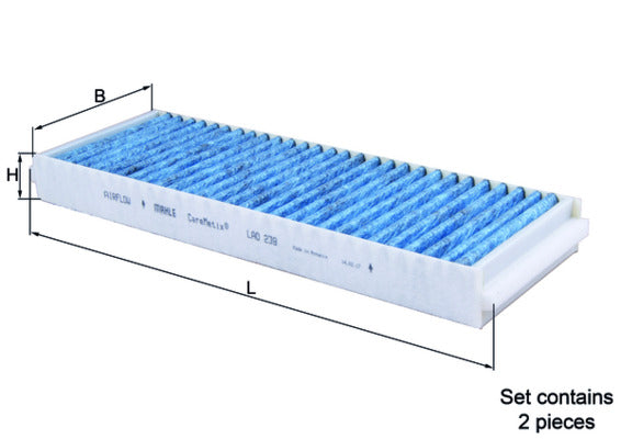 Mahle Caremetix Cabin Filter LAO239/S