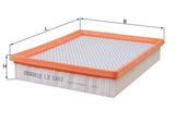 Mahle Air Filter LX1467