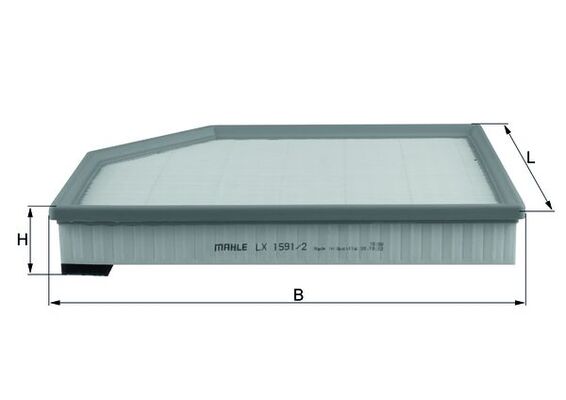 Mahle Air Filter LX1591/2