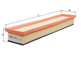 Mahle Air Filter LX1604
