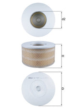 Mahle Air Filter LX1641