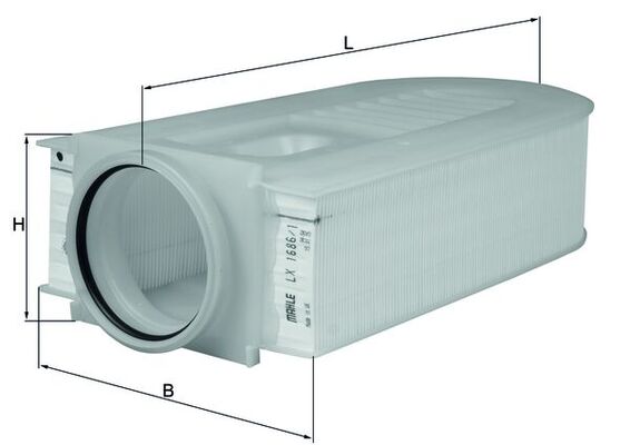 Mahle Air Filter LX1686/1