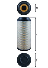 Mahle Air Filter LX1687