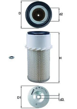 Mahle Air Filter LX16A