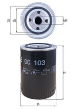 Mahle Oil Filter OC103