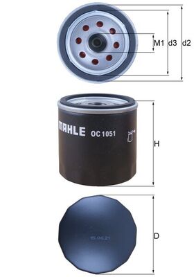 Mahle Oil Filter OC1051