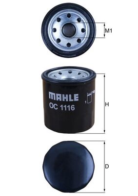 Mahle Oil Filter - Spin On OC1116