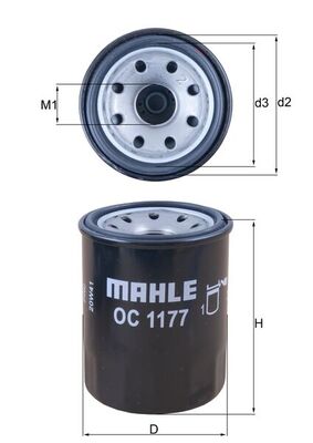 Mahle Oil Filter - Spin On OC1177