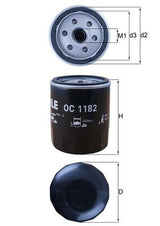 Mahle Oil Filter OC1182