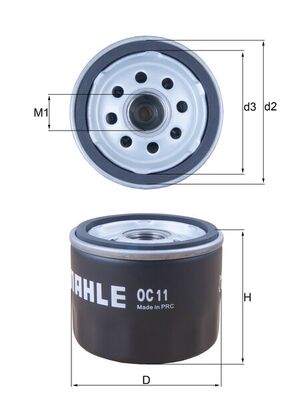 Mahle Oil Filter OC11