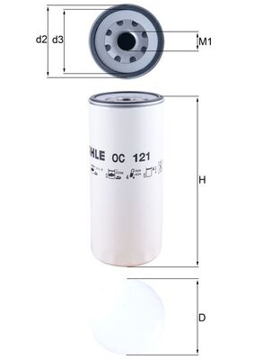 Mahle Oil Filter OC121
