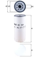Mahle Oil Filter OC121