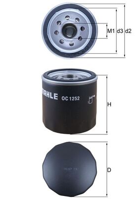 Mahle Oil Filter OC1252