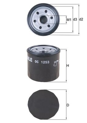 Mahle Oil Filter OC1253