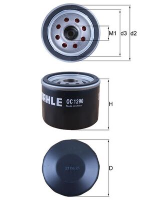 Mahle Oil Filter - Spin On OC1290