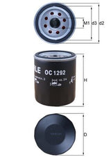 Mahle Oil Filter OC1292