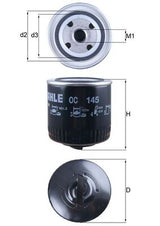 Mahle Oil Filter - Spin On OC145