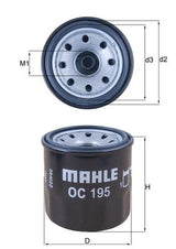 Mahle Oil Filter OC195
