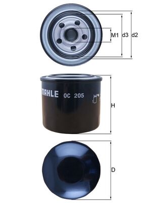 Mahle Oil Filter OC205