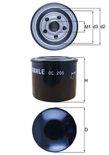 Mahle Oil Filter OC205