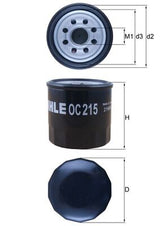 Mahle Oil Filter OC215