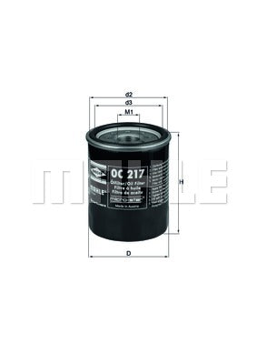 Mahle Oil Filter OC217