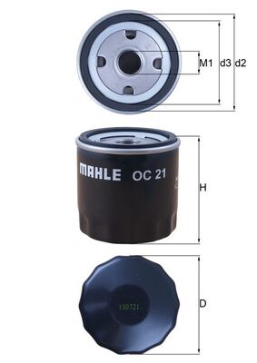 Mahle Hydraulic Filter OC21