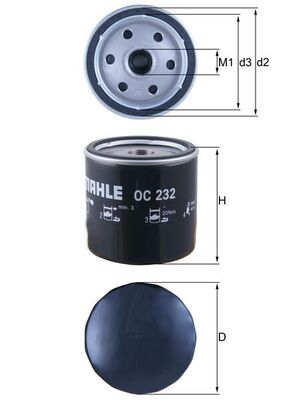 Mahle Oil Filter OC232