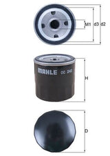 Mahle Oil Filter - Spin On OC242