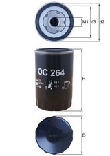 Mahle Oil Filter OC264