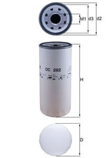 Mahle Oil Filter - Spin On OC282