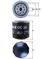 Mahle Oil Filter - Spin On OC28