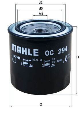 Mahle Oil Filter OC294