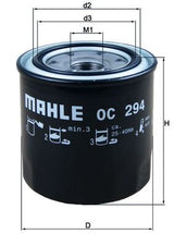 Mahle Oil Filter OC294