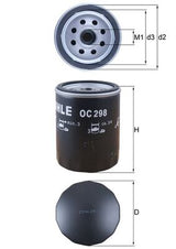Mahle Oil Filter OC298