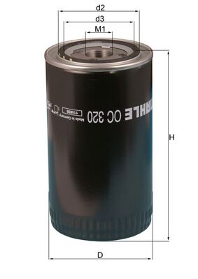 Mahle Oil Filter - Spin On OC320