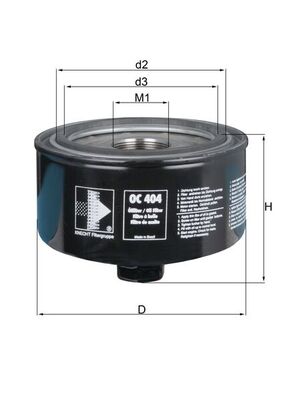 Mahle Oil Filter OC404
