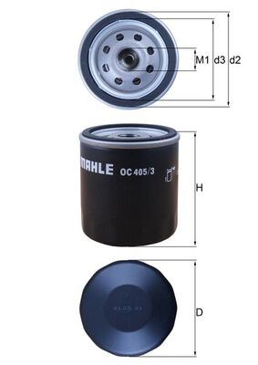 Mahle Oil Filter OC405/3