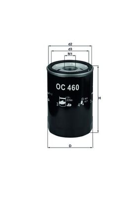 Mahle Oil Filter OC460
