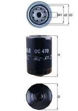 Mahle Oil Filter OC470