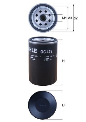Mahle Oil Filter OC479