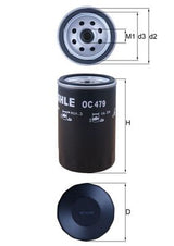 Mahle Oil Filter OC479
