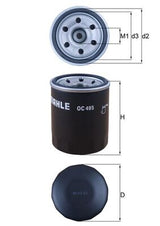 Mahle Oil Filter - Spin On OC495