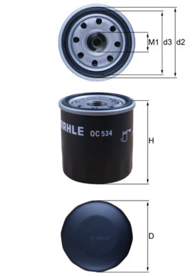 Mahle Oil Filter OC534