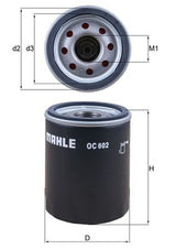 Mahle Oil Filter - Spin On OC602