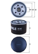 Mahle Oil Filter OC607