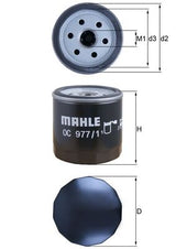 Mahle Oil Filter OC977/1
