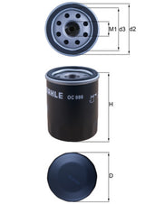 Mahle Oil Filter - Spin On OC986
