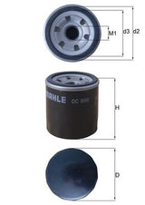 Mahle Oil Filter - Spin On OC996