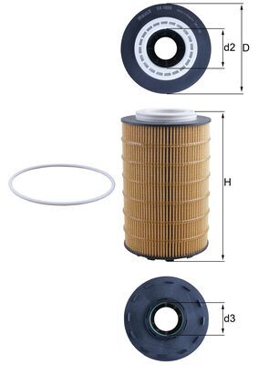 Mahle Oil Filter OX1028D